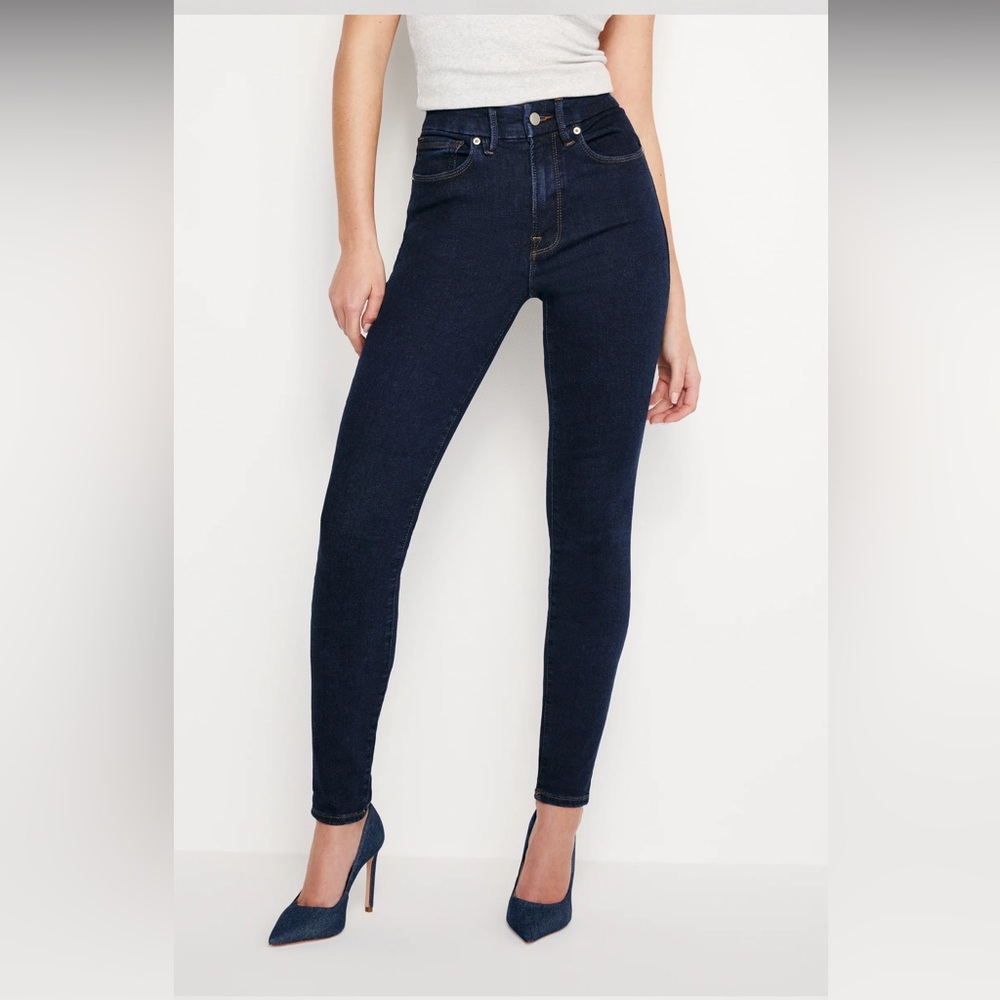 Good American Dark Blue Women's Good Legs Jeans - Always Fits Size 14-18